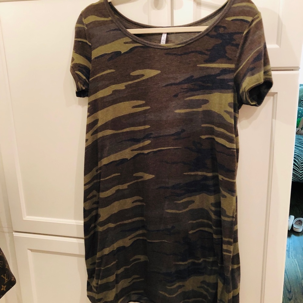 Z Supply Soft Terry Camo Dress